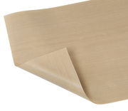 Dauerbackfolie in beige, leicht aufgerollt, aus der Vogelperspektive fotografiert