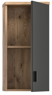 Hängeschrank aus Holz mit geöffneter Tür, Frontansicht