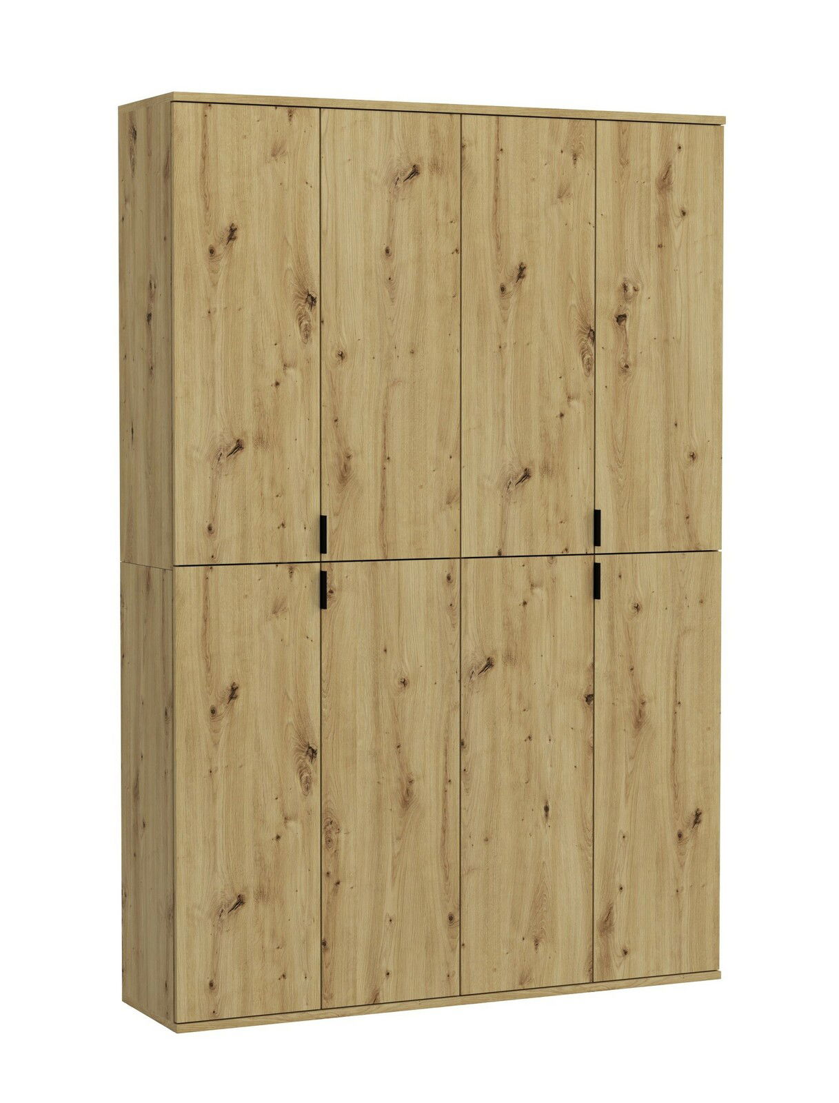 MID.YOU Garderobenkombination PROJEKT X Holzfarbene Garderobenkombination mit sechs Türen, frontale Perspektive