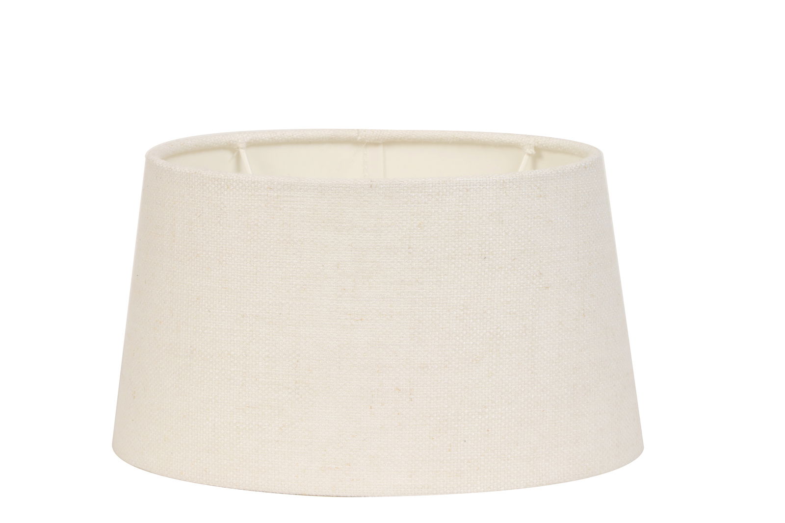 Beiger Lampenschirm 12 cm LIV, frontal fotografiert