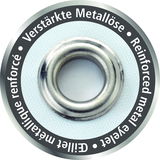 Verstärkte Metallöse aus der Vogelperspektive