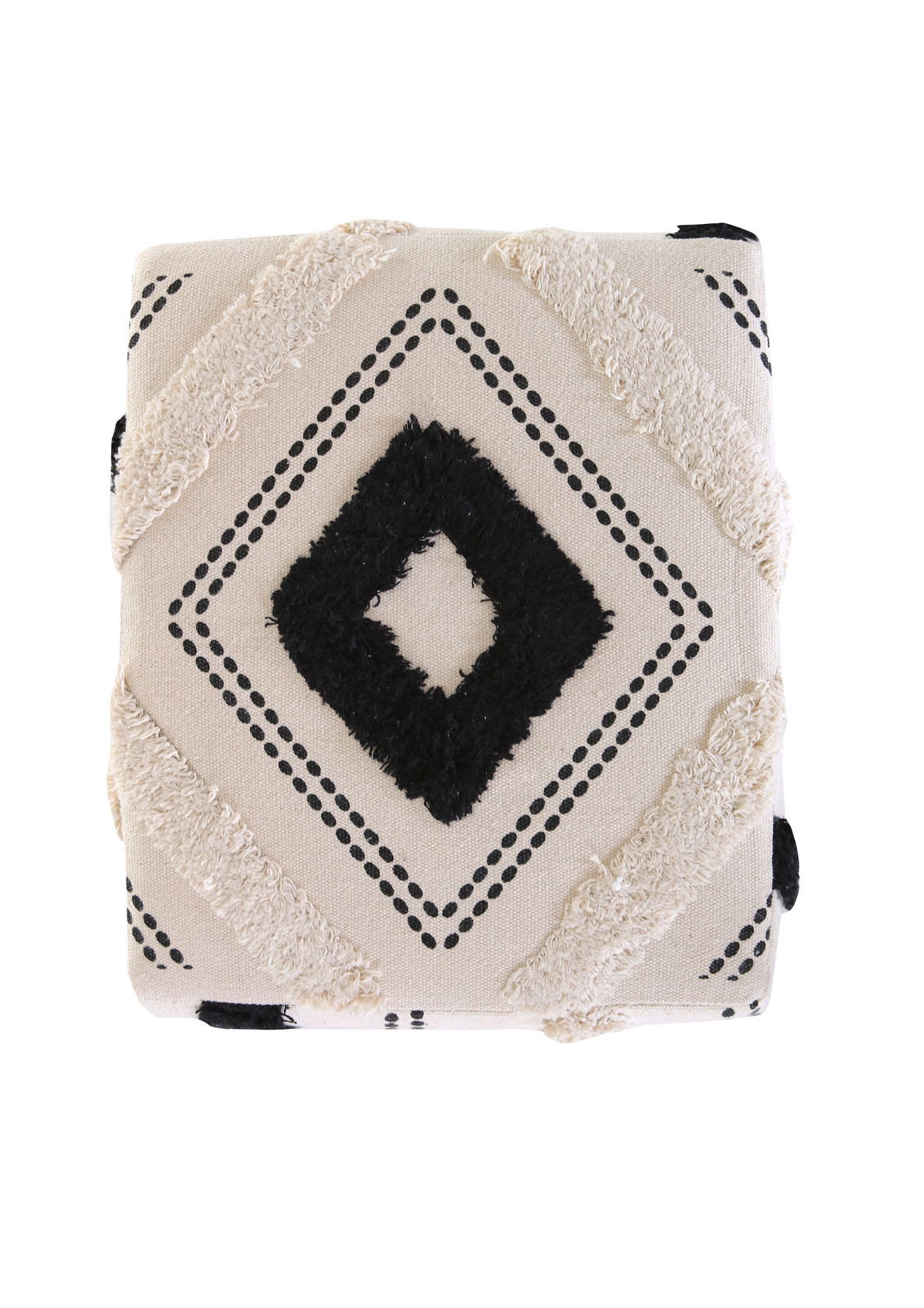 Z2 Hocker PUFFY Hocker mit geometrischem Muster in Draufsicht