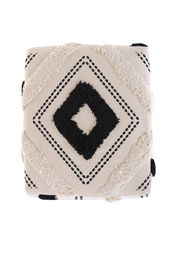 Hocker mit geometrischem Muster in Draufsicht