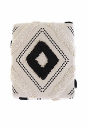 Hocker mit geometrischem Muster in Draufsicht