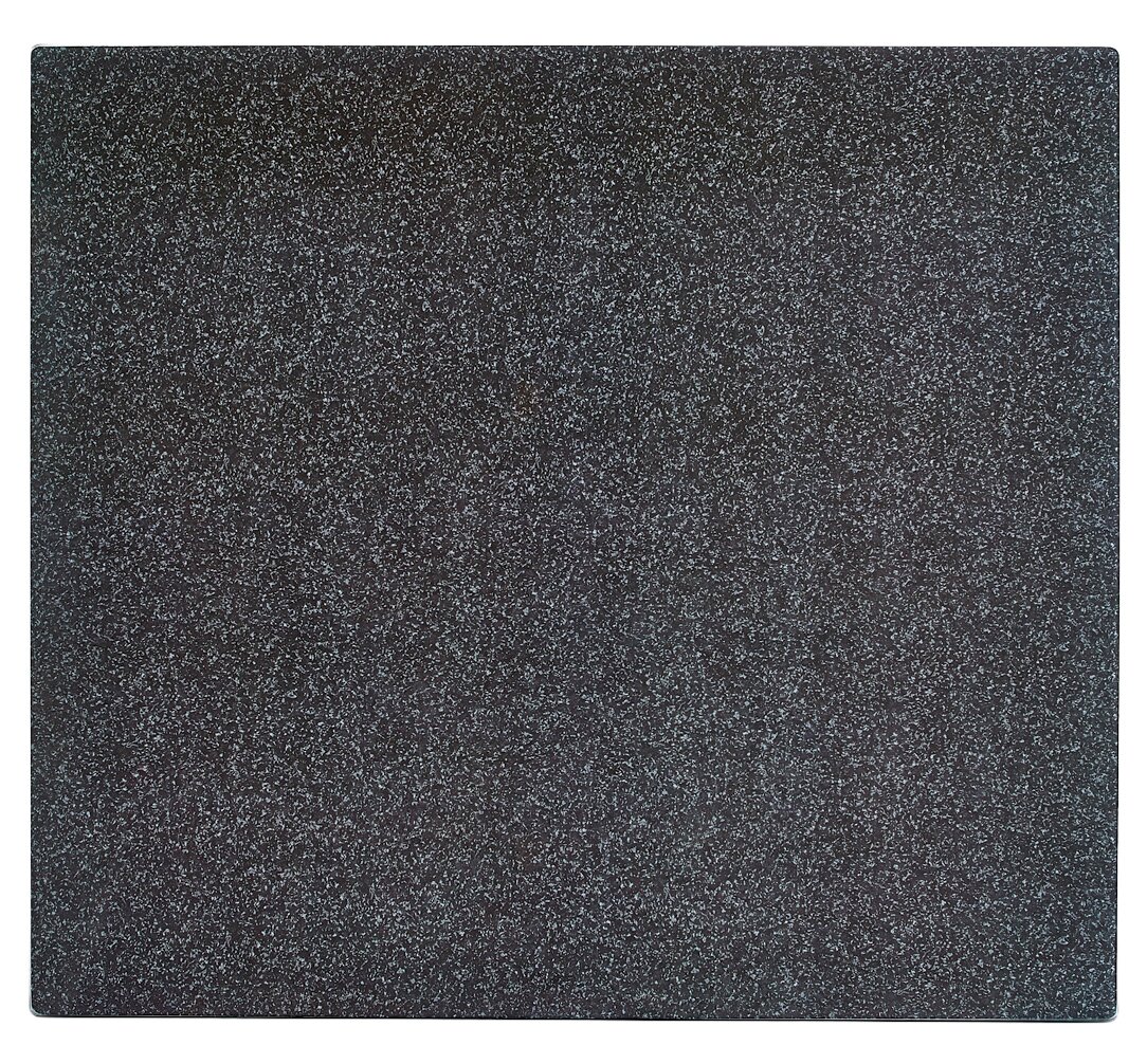 Herdblende-Abdeckplatte in schwarzer Granitoptik, Draufsicht