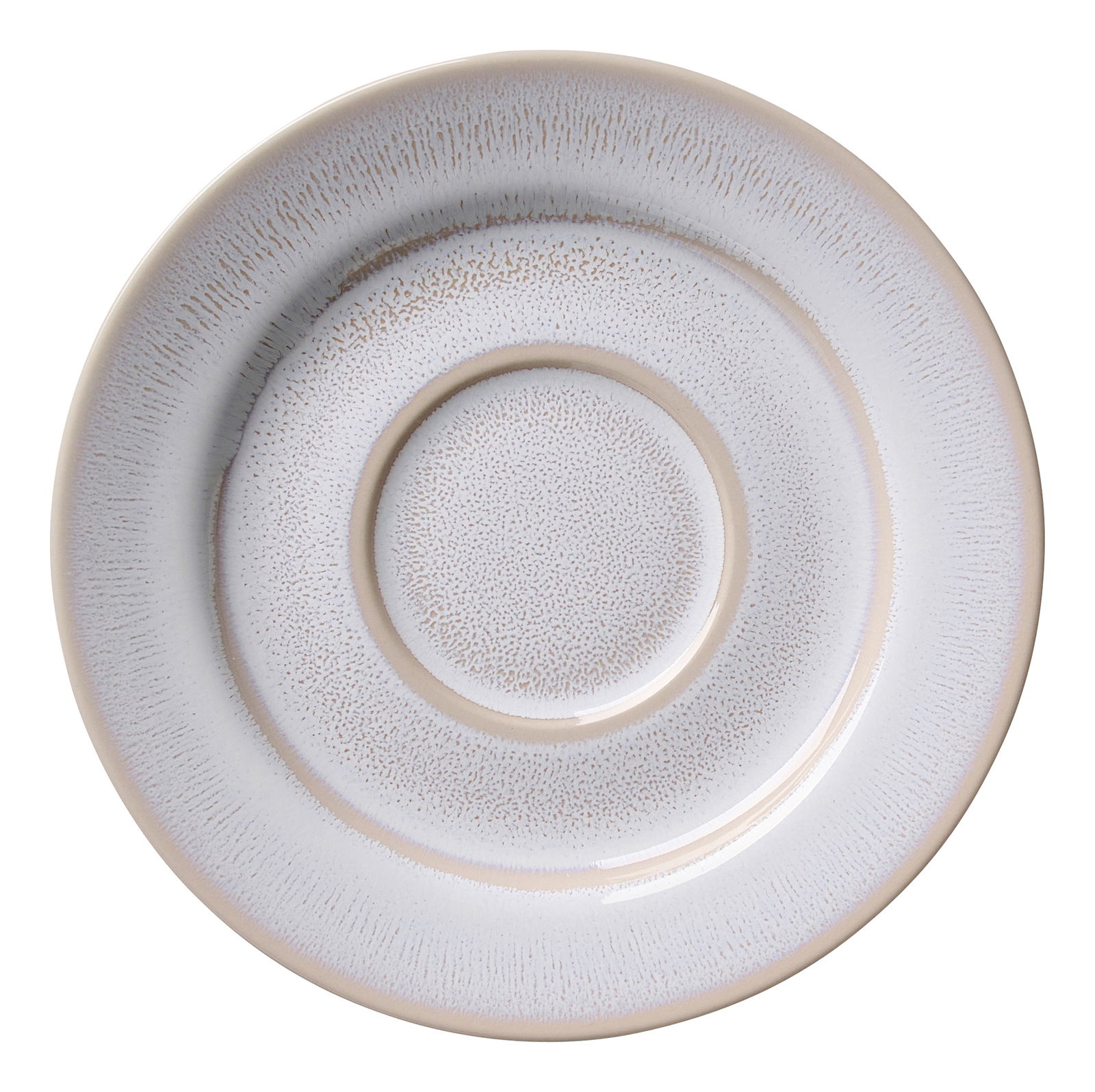 Ritzenhoff & Breker Espressountertasse LAREDO Espressountertasse Laredo 12,5 cm in Draufsicht mit dezentem Muster und sanften Farbtönen.