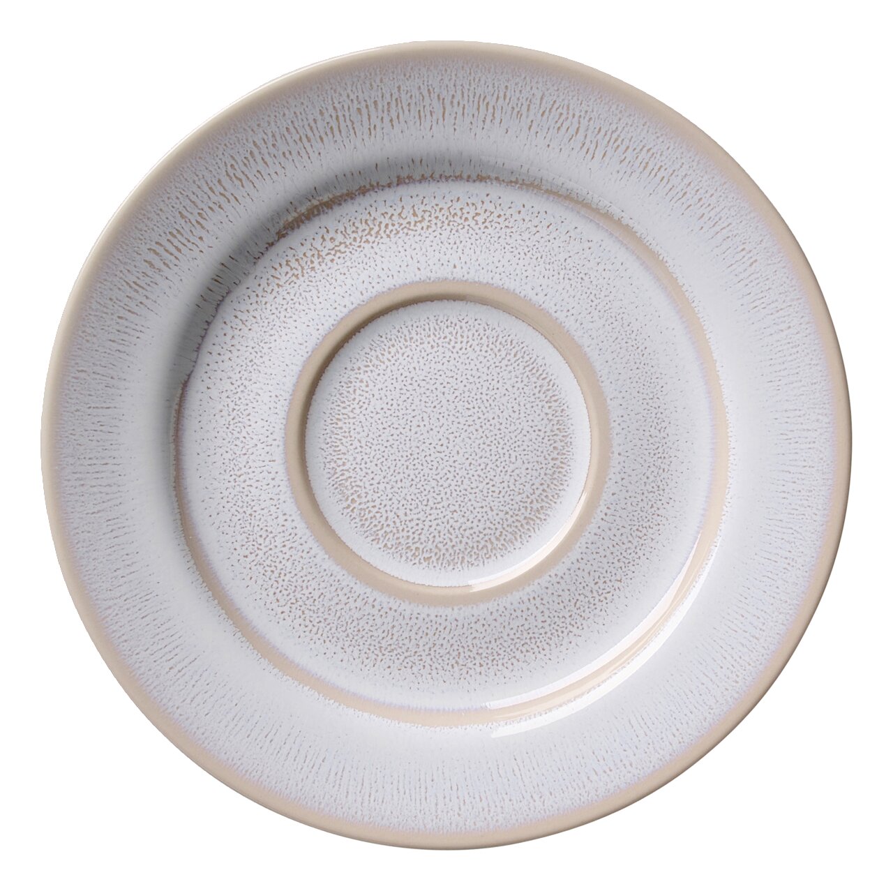 Ritzenhoff & Breker Espressountertasse LAREDO Espressountertasse Laredo 12,5 cm in Draufsicht mit dezentem Muster und sanften Farbtönen.