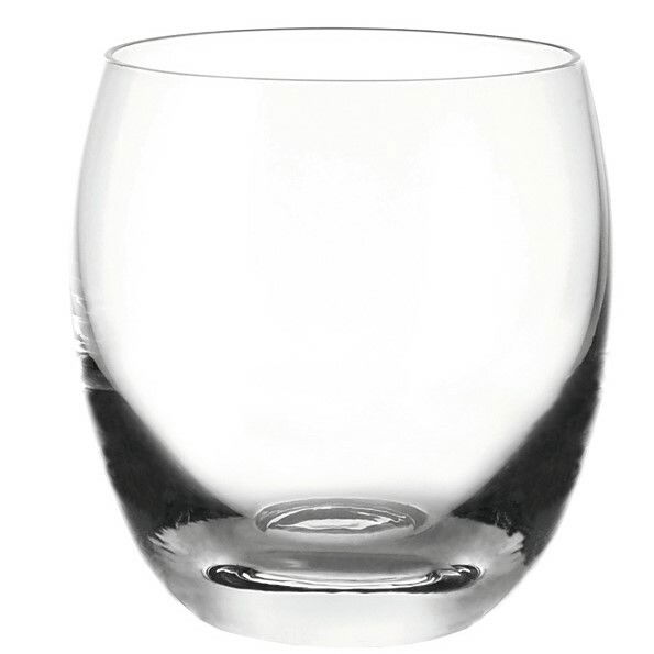 Klares Trinkglas Cheers 400ml, frontal fotografiert, mit elegantem, rundem Design.