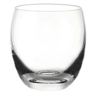 Klares Trinkglas Cheers 400ml, frontal fotografiert, mit elegantem, rundem Design.