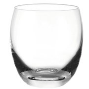 Klares Trinkglas Cheers 400ml, frontal fotografiert, mit elegantem, rundem Design.