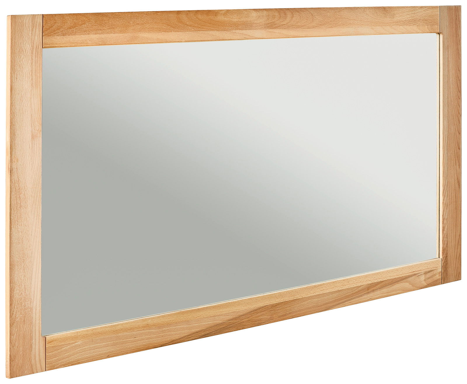 Linea Natura Spiegel LINEA Rechteckiger Spiegel mit Holzrahmen, seitliche Perspektive