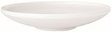 Weißer Suppenteller Afina mit einem Durchmesser von 29,1 cm, seitliche Perspektive