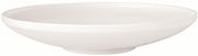 Weißer Suppenteller Afina mit einem Durchmesser von 29,1 cm, seitliche Perspektive