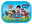 Paw Patrol Campus-Set mit buntem Design, Vorderansicht
