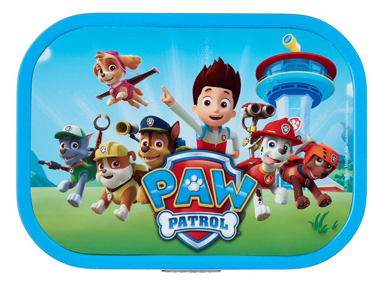 Paw Patrol Campus-Set mit buntem Design, Vorderansicht