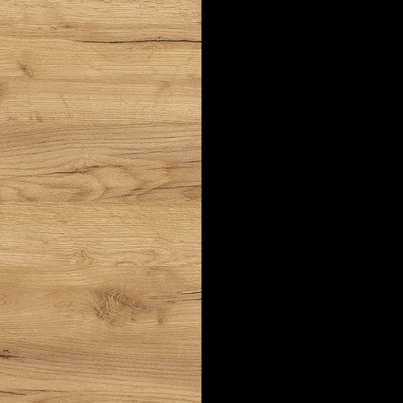 Nahaufnahme einer hellen Holzoberfläche mit natürlicher Maserung und Aststellen, frontal von oben fotografiert.