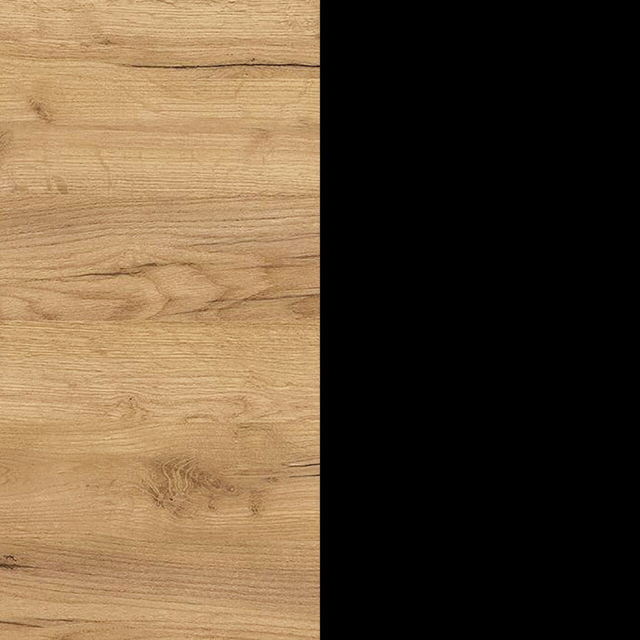 Close-up van een lichtgekleurd houten oppervlak met natuurlijke nerf en knoesten, van bovenaf recht van voren gefotografeerd.
