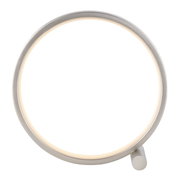 Moderne Tischleuchte MINI RITUS in Ringform, seitliche Perspektive