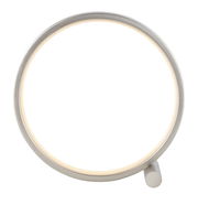 Moderne Tischleuchte MINI RITUS in Ringform, seitliche Perspektive