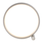 Moderne Tischleuchte MINI RITUS in Ringform, seitliche Perspektive