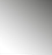 Moderner rechteckiger Spiegel in Frontalansicht mit leichtem Farbverlauf von hell nach dunkel.