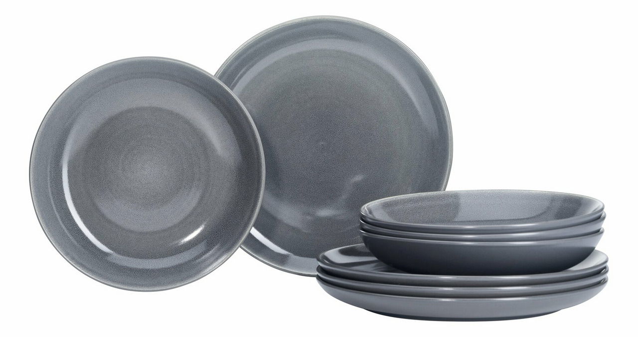 Ritzenhoff & Breker Speiseset 8-tlg. TOLEDO Graues 8-teiliges Speiseset Toledo, seitliche Perspektive
