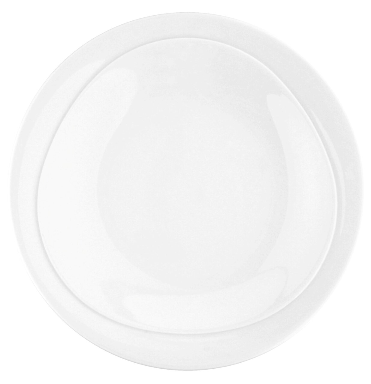 Weißer Frühstücksteller Trio 23cm, Draufsicht