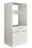 XORA Geräteschrank mit Absturzsicherung PRIMUS Weißer Geräteschrank mit zwei Türen und einer Schublade, seitliche Perspektive