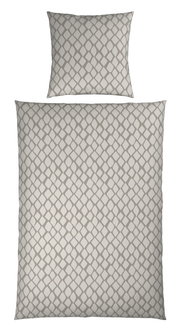 Wendebettwäsche-Set mit geometrischem Muster in Draufsicht