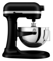 Schwarze Küchenmaschine Heavy Duty 5,2L, seitliche Ansicht
