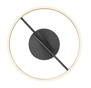 Moderne Deckenleuchte PURE Loop in Draufsicht mit kreisförmigem Design und schwarzem Akzent.