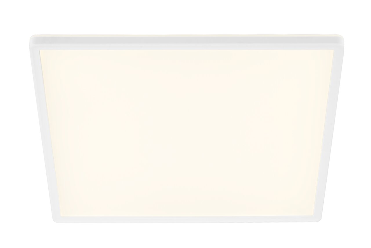 Briloner LED-Deckenleuchte SLIM Quadratische LED-Deckenleuchte in Weiß, Ansicht von unten