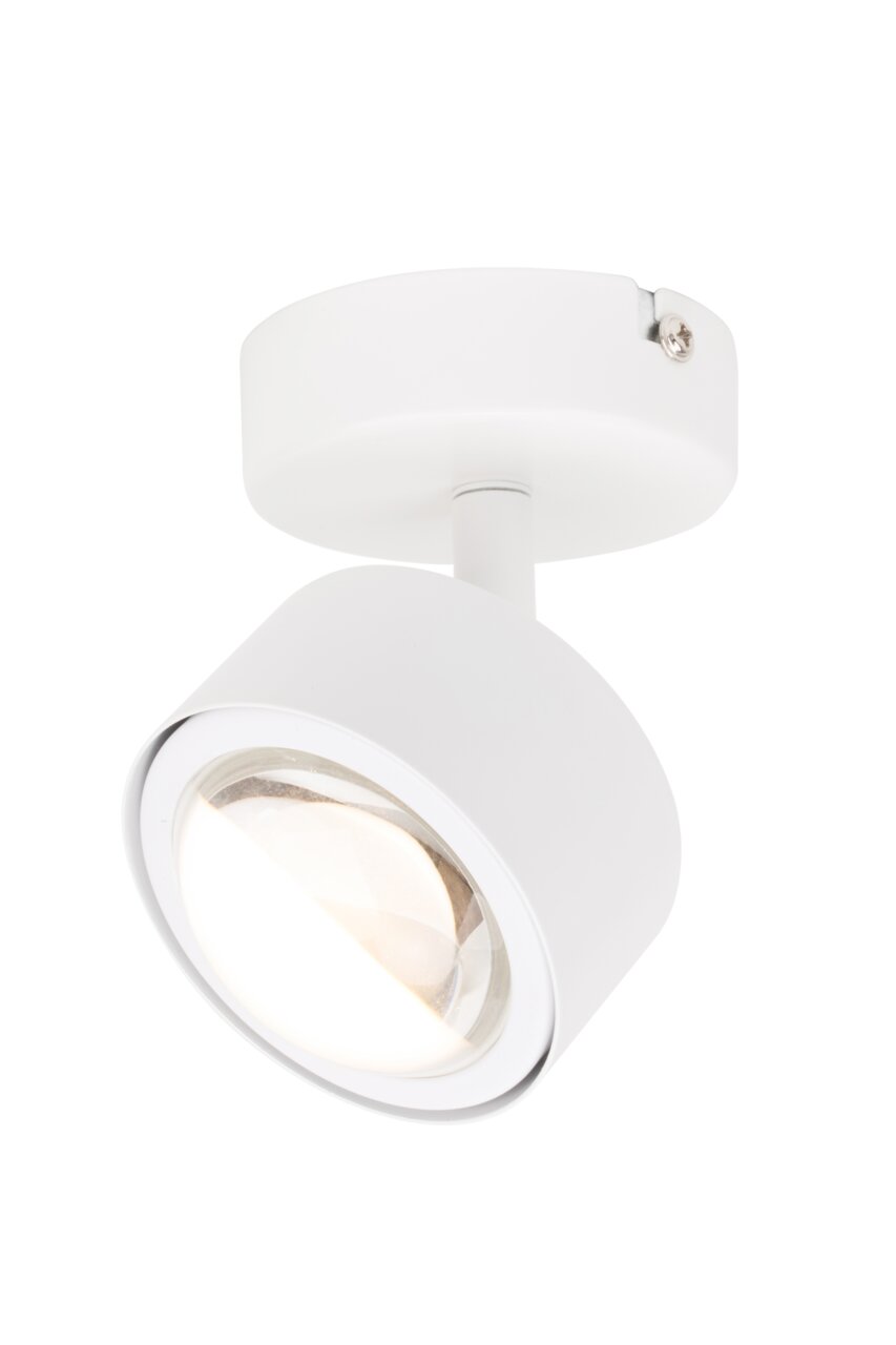 Weißer LED-Strahler aus seitlicher Perspektive