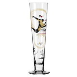 Bierglas mit sportlichem Design, Seitenansicht