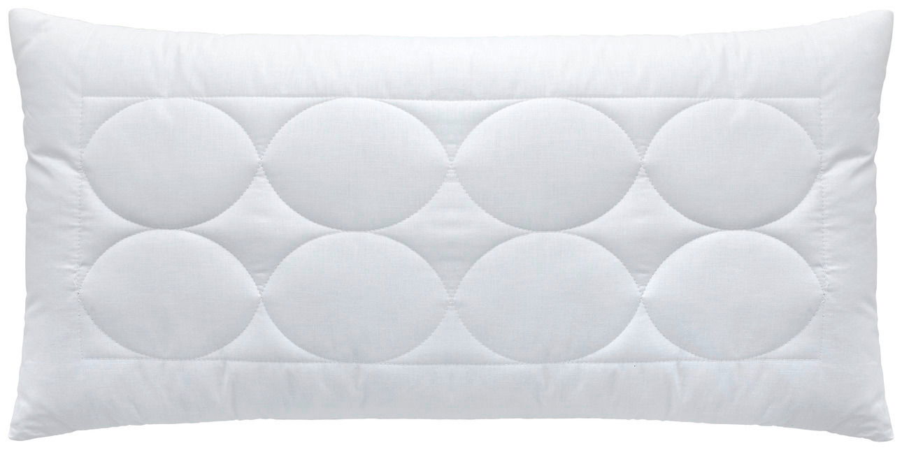 Bio-Vio Kopfkissen TENDRE Kopfkissen 40x80 cm mit kreisförmigem Steppmuster, Vorderansicht