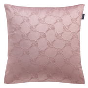 Zierkissenhülle 45x45 cm in Lila mit dekorativem Muster, Vorderansicht
