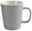 Graue Tasse mit Henkel, seitliche Perspektive