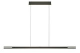 Moderne LED-Pendelleuchte BEN in minimalistischer, rechteckiger Form, von vorne betrachtet.