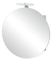 Runder Spiegelschrank mit integrierter Beleuchtung, Frontalansicht