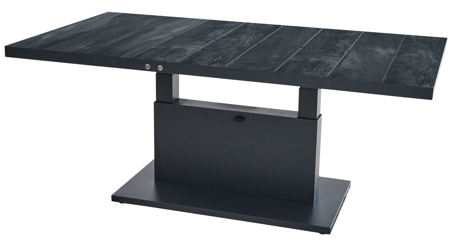 Siena Garden Garten E-Lifttisch TALINA+ Moderner Garten E-Lifttisch in dunklem Design, seitliche Perspektive