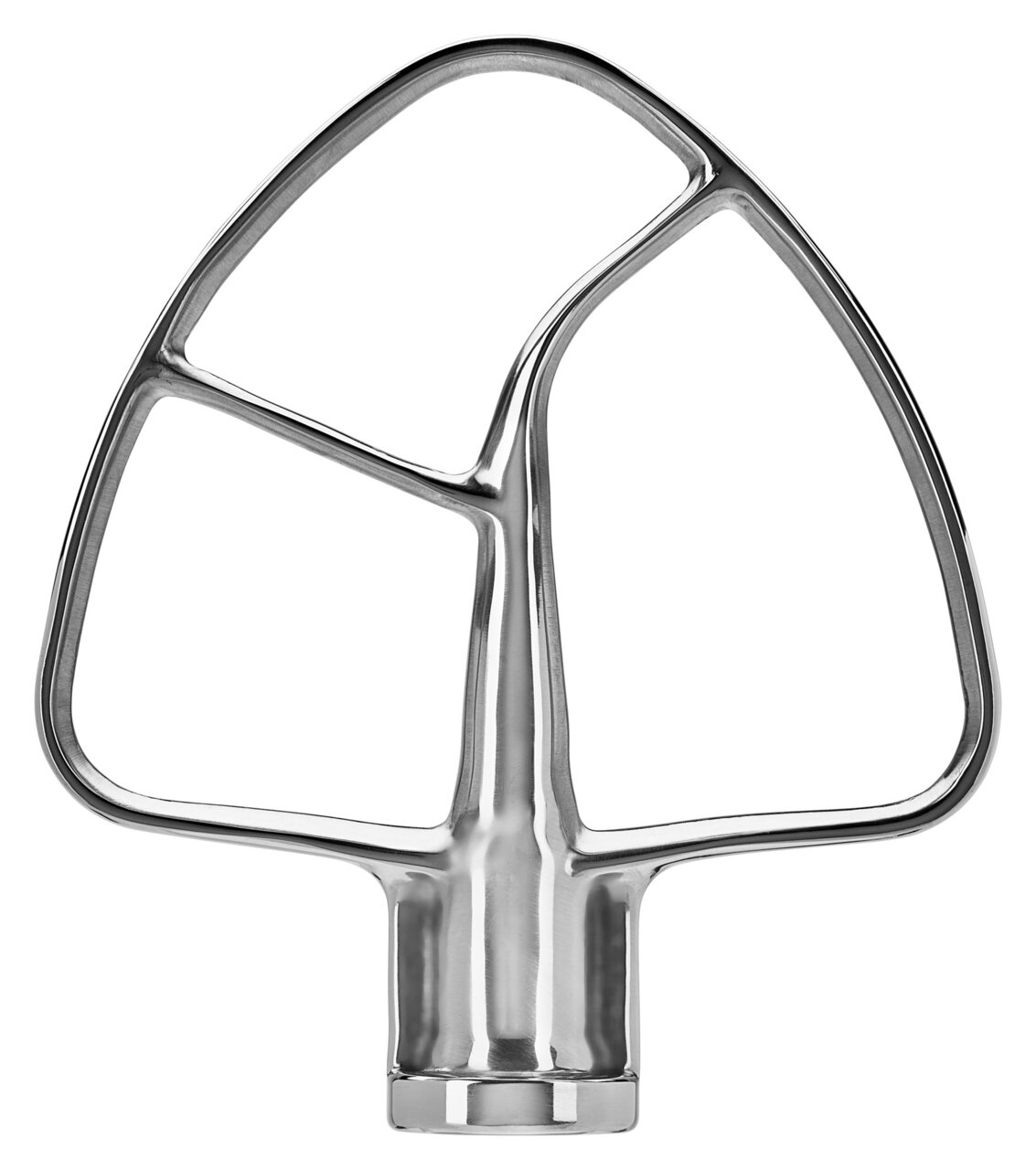 KitchenAid Vlakke roerder Vlakke roerder van roestvrij staal, vooraanzicht