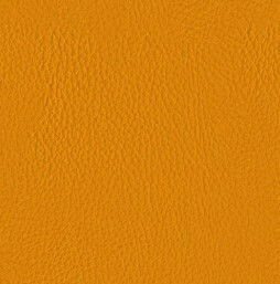 Moderano Draaistoel FREE Nahaufnahme einer orangefarbenen Lederstruktur, verwendet für einen Drehsessel.