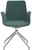 Venda Besucher-Drehsessel MY HELIOS Grüner Besucher-Drehsessel mit Metallfuß, Frontalansicht