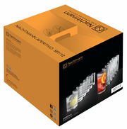 Verpackung des Nachtmann Aperitivo Becher Sets mit 12 Gläsern, seitliche Perspektive