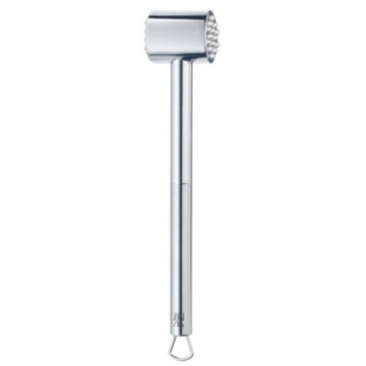 Fleischhammer aus Edelstahl, seitliche Ansicht