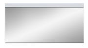Großer rechteckiger XL-Spiegel mit weißem Rahmen, frontal fotografiert.