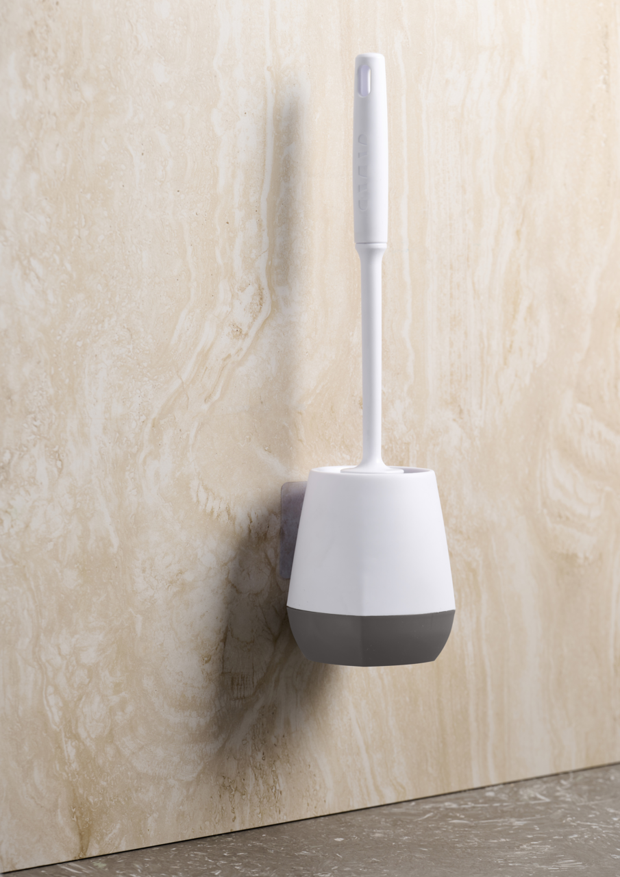 Zurbrüggen Toilettenbürste Toilettenbürste mit modernem Design, an der Wand montiert, seitliche Perspektive