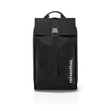 Schwarzer Citycruiser Rucksack von vorne mit reisenthel Logo.
