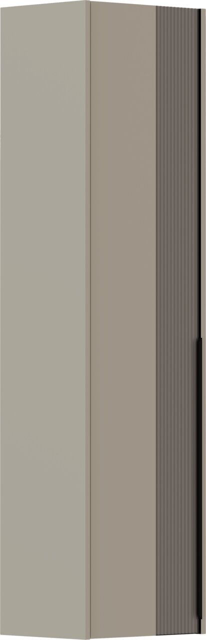 Dieter Knoll Hängegarderobenschrank FIORE Hängegarderobenschrank in seitlicher Perspektive mit glatter Front und geriffelter Seitenfläche