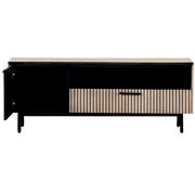 TV-Lowboard mit offenem Fach und Schublade, Frontansicht